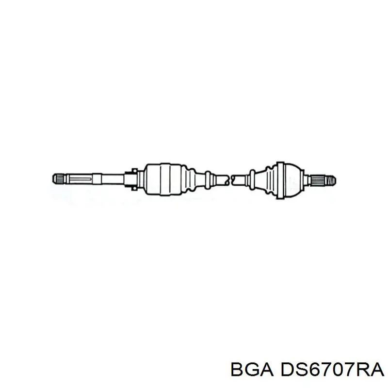 DS6707RA BGA semieixo (acionador dianteiro direito)
