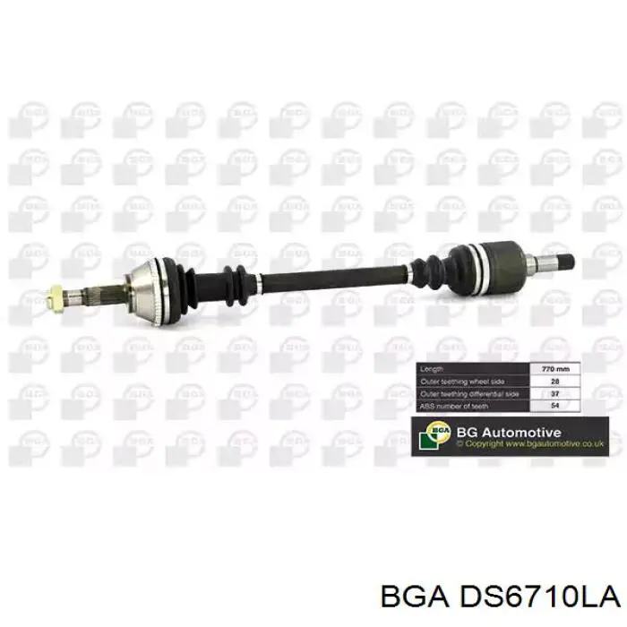 DS6710LA BGA полуось (привод передняя левая)