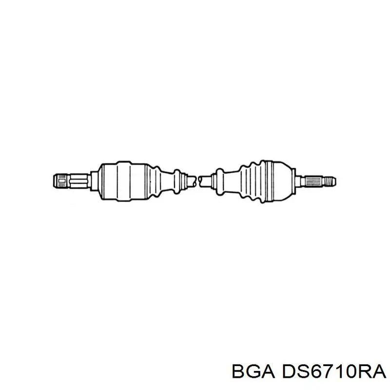 Привод передний правый BGA DS6710RA цена, от 98.19 USD