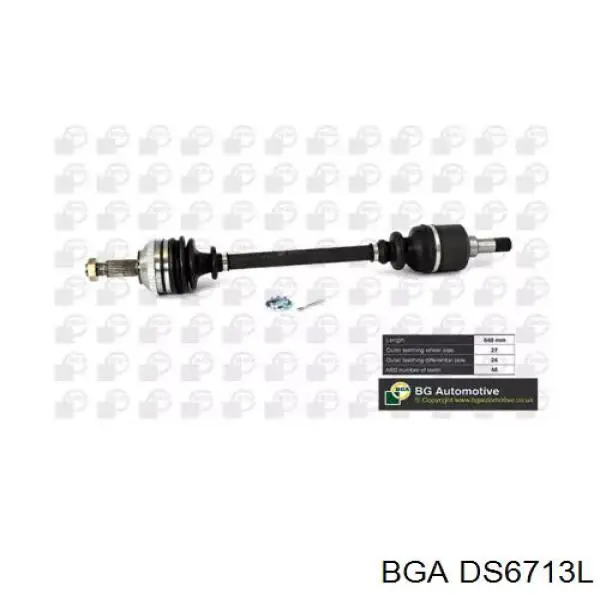 Привод передний левый GP GP9619947588 цена, от 65.46 USD
