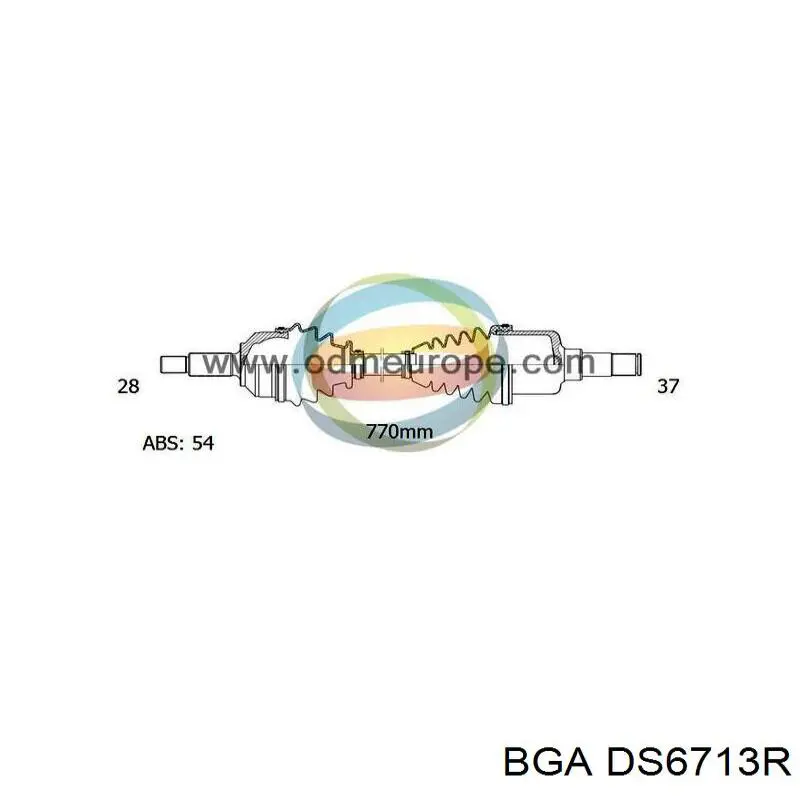 Привод передний левый BGA DS6713R цена, от 80.41 USD