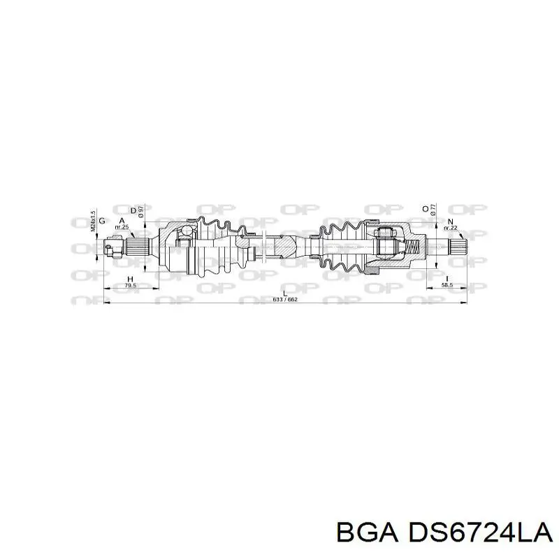 Купить DS6724LA BGA Привод в сборе левый