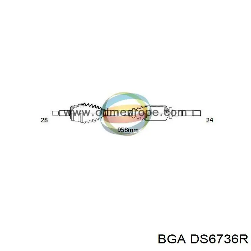 Привод правый Magneti Marelli 302004190153