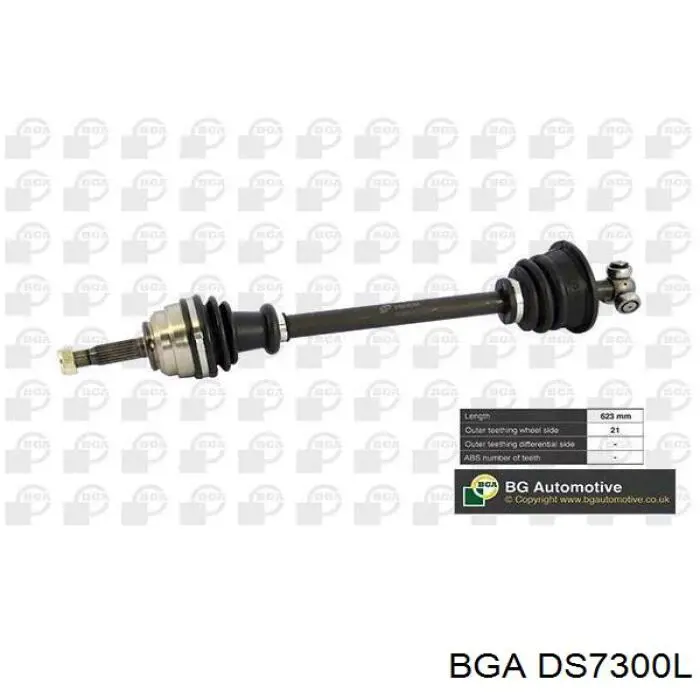 Привод передний левый BGA DS7300L цена, от 73.70 USD