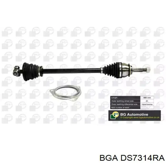 Привод передний правый BGA DS7314RA цена, от 89.55 USD