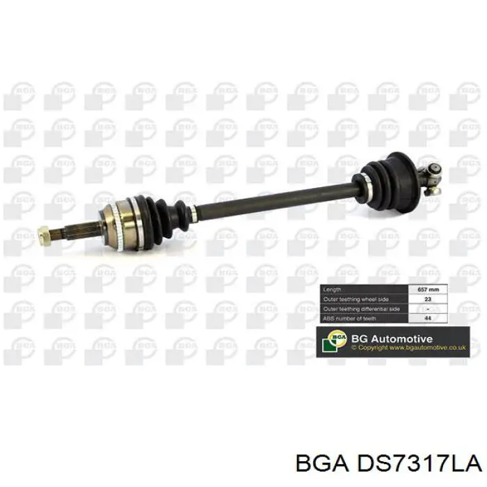 Привод передний левый BGA DS7317LA цена, от 69.73 USD