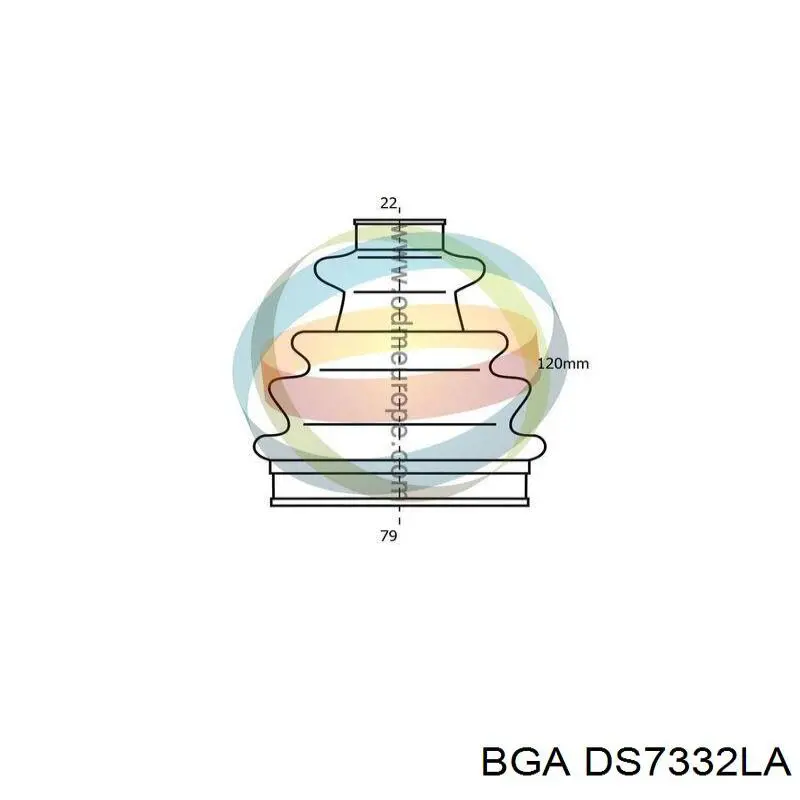 Привод передний левый BGA DS7332LA цена, от 84.24 USD