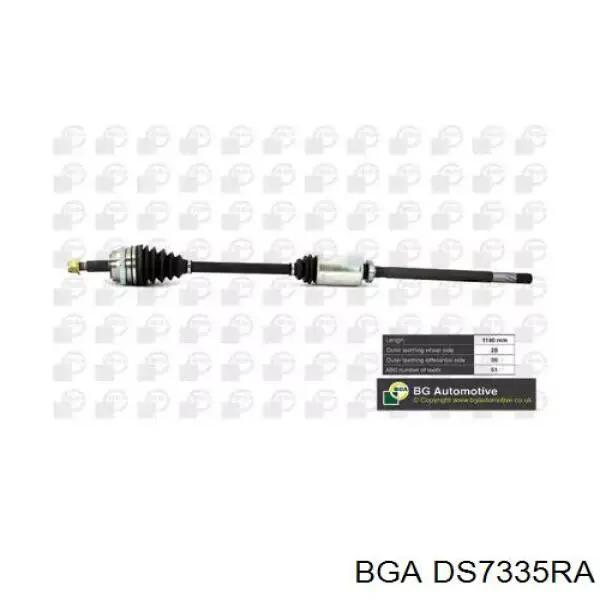 Привод передний правый BGA DS7335RA цена, от 124.28 USD