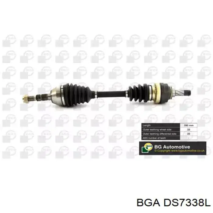 Привод передний левый BGA DS7338L цена, от 59.20 USD