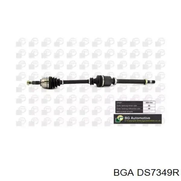 Привод передний правый BGA DS7349R цена, от 124.17 USD