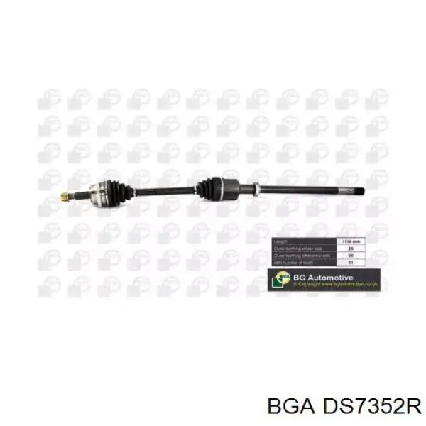 Привод передний правый BGA DS7352R цена, от 128.82 USD
