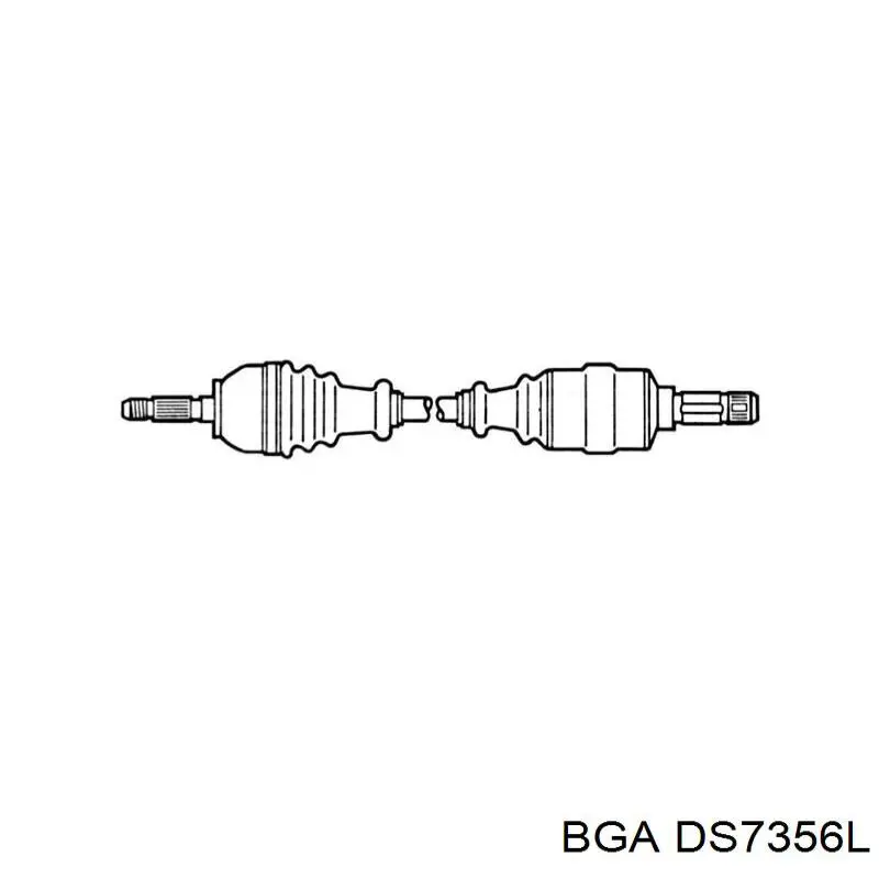 Привод передний левый BGA DS7356L цена, от 106.32 USD