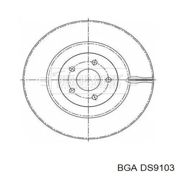 Полуось передняя DS9103 BGA