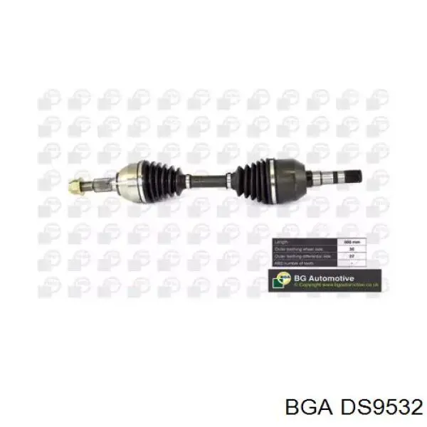 Полуось (привод) передняя BGA DS9532 цена, от 87.68 USD
