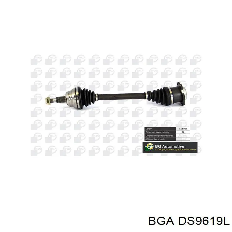 Привод передний левый BGA DS9619L цена, от 81.27 USD