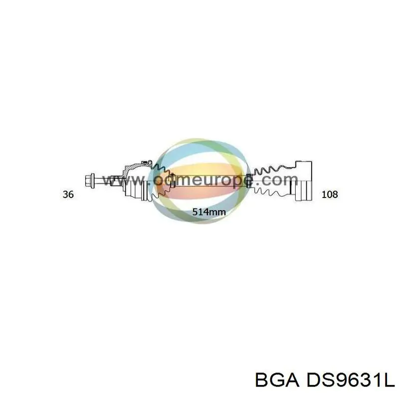 Купить DS9631L BGA Привод в сборе левый