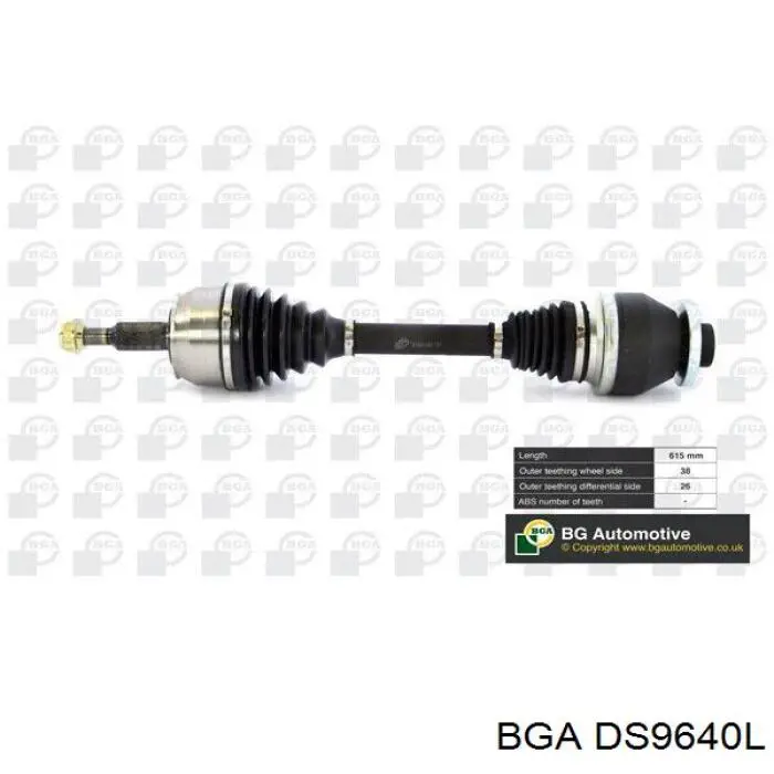 Привод передний левый BGA DS9640L цена, от 124.01 USD
