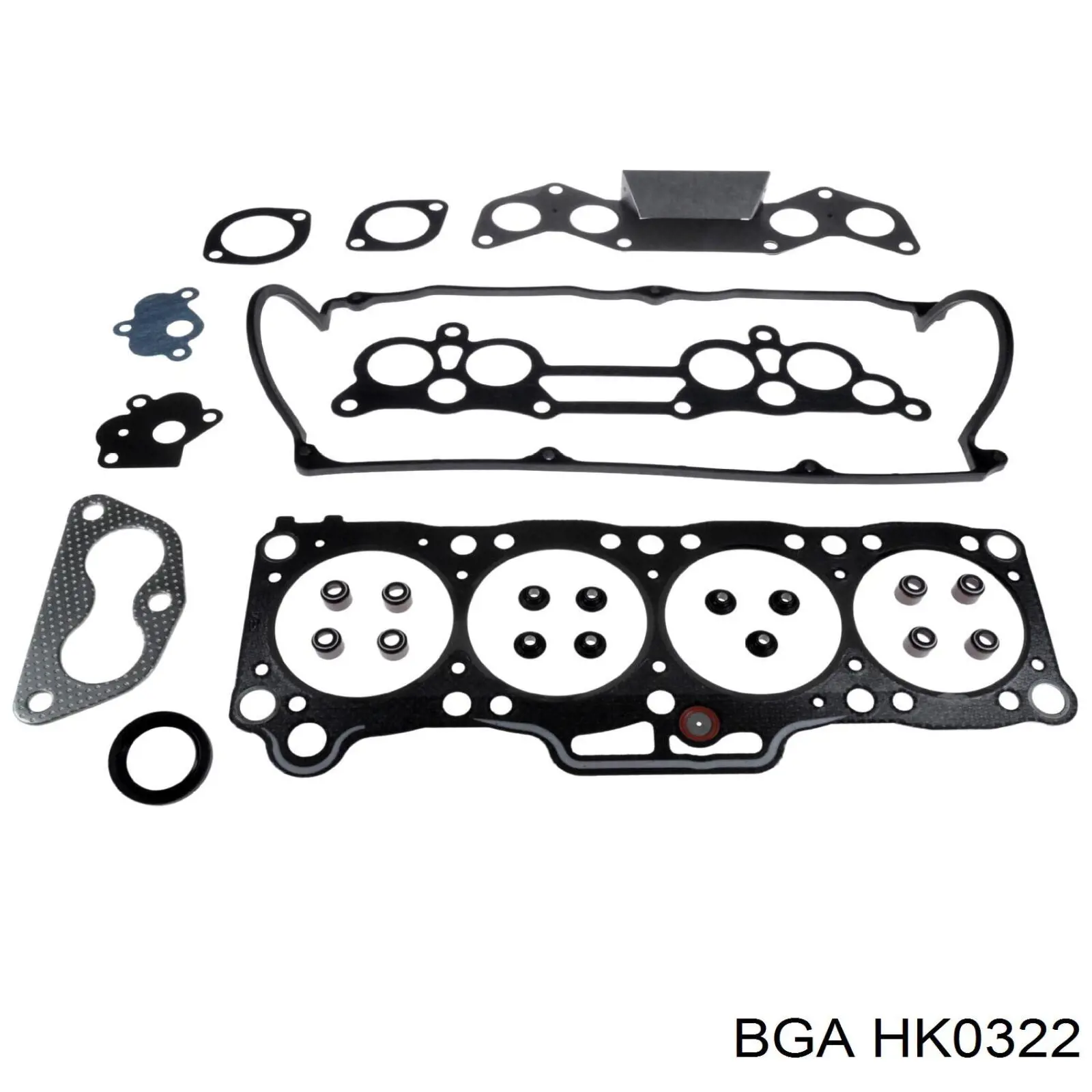 Верхний комплект прокладок двигателя BGA HK0322 цена, от 47.66 USD
