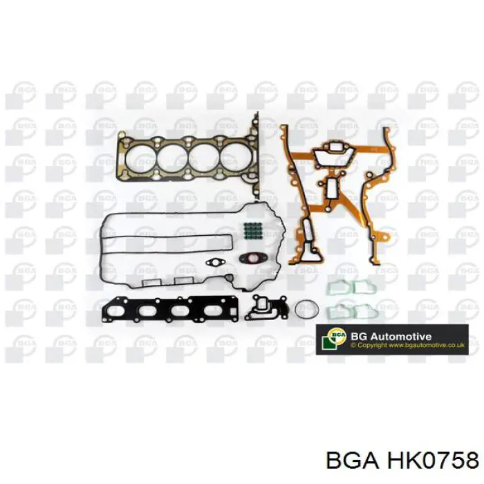 HK0758 BGA комплект прокладок двигателя верхний