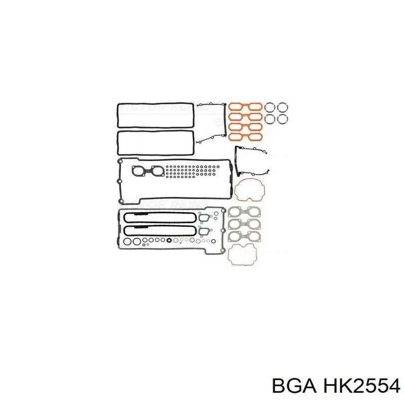 HK2554 BGA комплект прокладок двигателя верхний