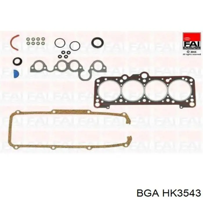 Верхний комплект прокладок двигателя BGA HK3543 цена, от 30.72 USD
