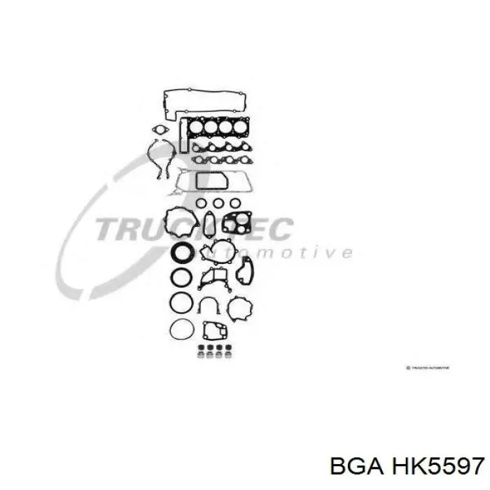 Верхний комплект прокладок двигателя BGA HK5597 цена, от 33.06 USD