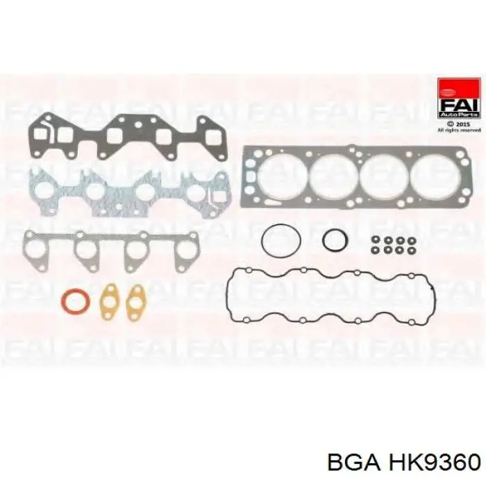 Верхний комплект прокладок двигателя BGA HK9360 цена, от 14.95 USD