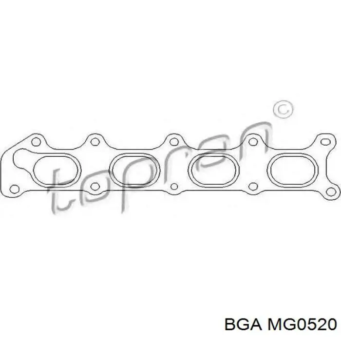 Прокладка коллектора выпускного BGA MG0520 цена, от 3.22 USD