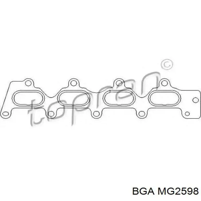 Junta, colector de admisión MG2598 BGA