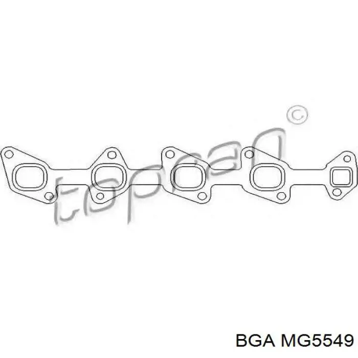 Junta de colector de escape MG5549 BGA