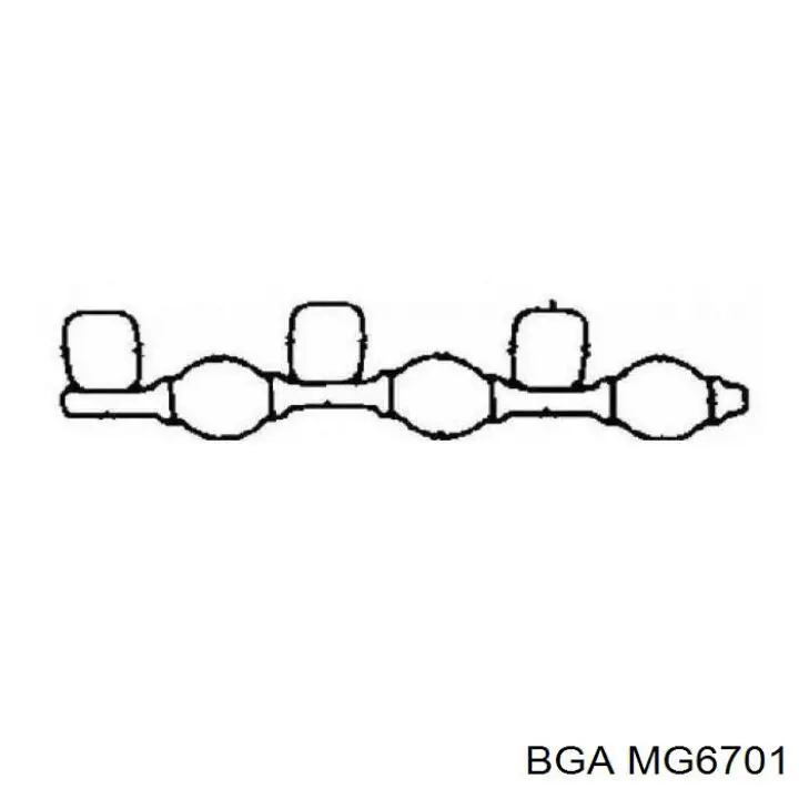 MG6701 BGA прокладка впускного коллектора