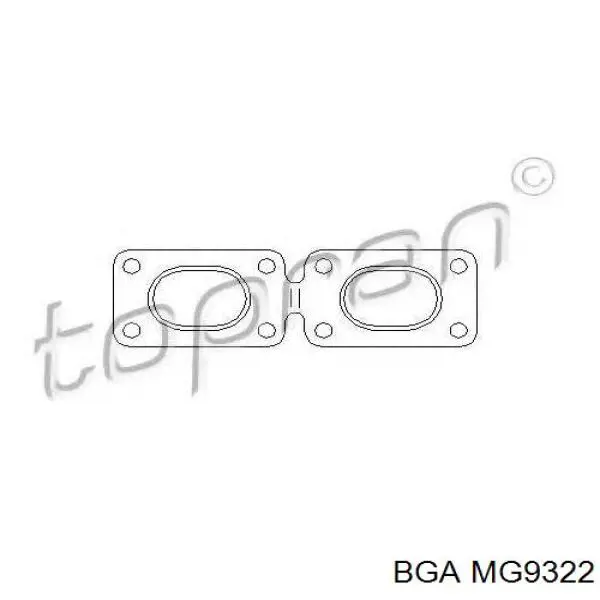 Прокладка коллектора выпускного BGA MG9322 цена, от 2.38 USD