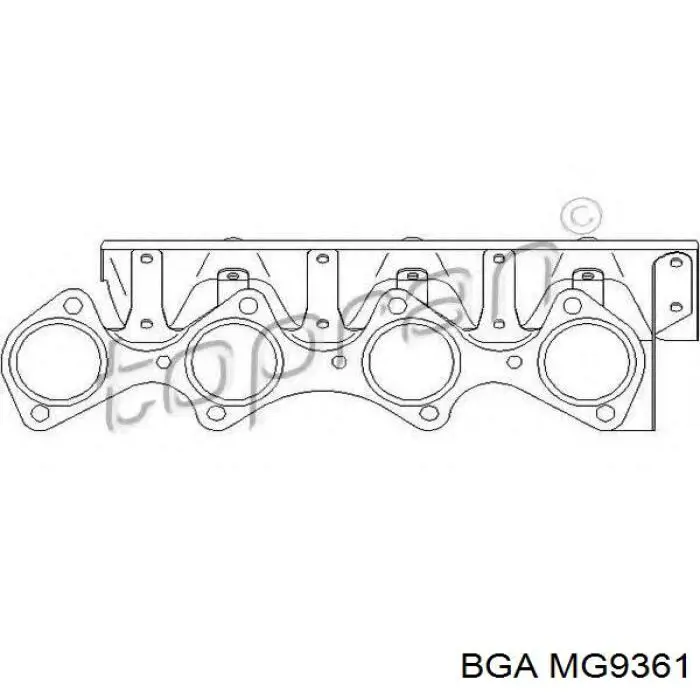 Junta de colector de escape MG9361 BGA