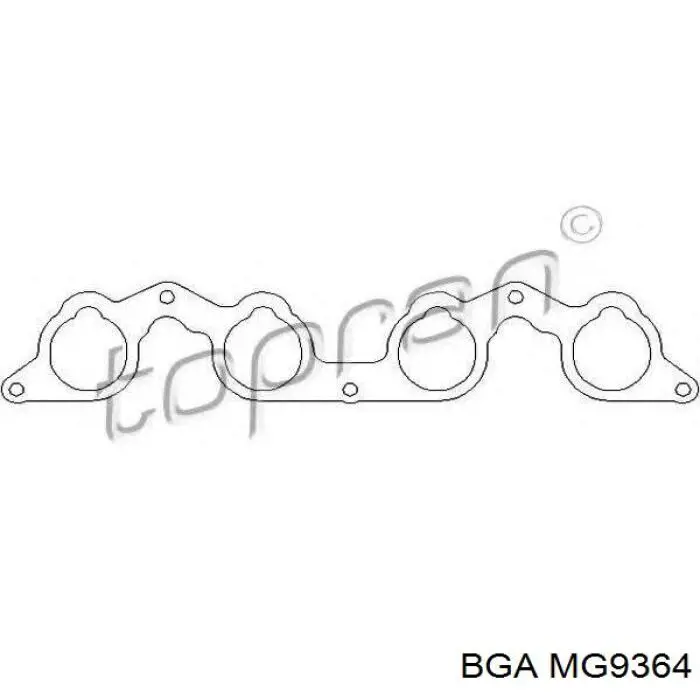 Прокладка всасывающего коллектора BGA MG9364 цена, от 1.61 USD