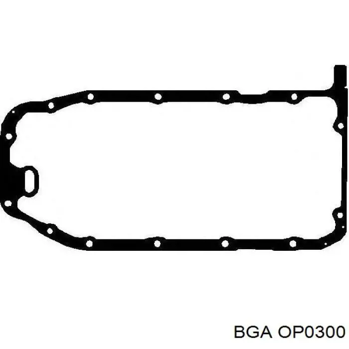 OP0300 BGA прокладка поддона картера двигателя верхняя