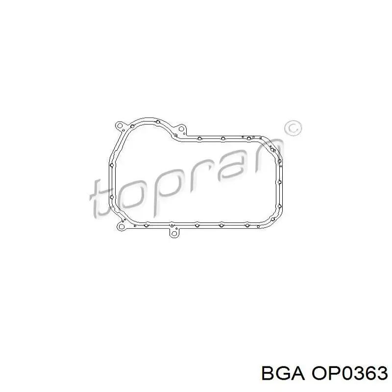 Прокадка масляого картера поддона BGA OP0363 цена, от 10.91 USD