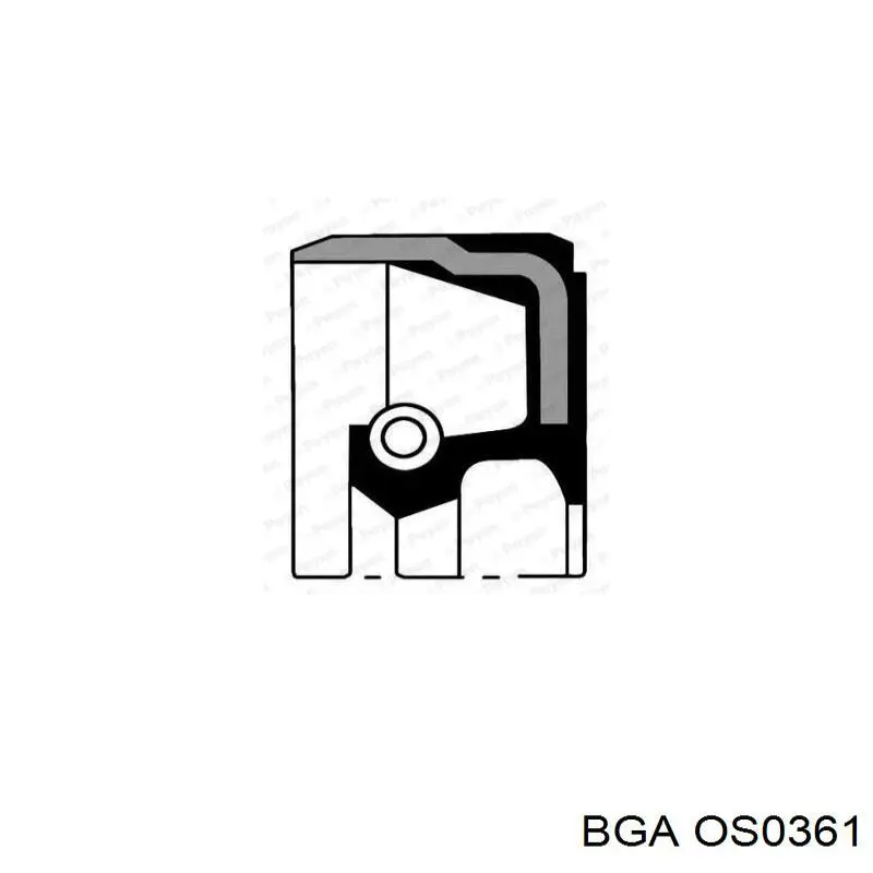 Сальник коленвала задний Elring 69600 цена, от 9.56 USD