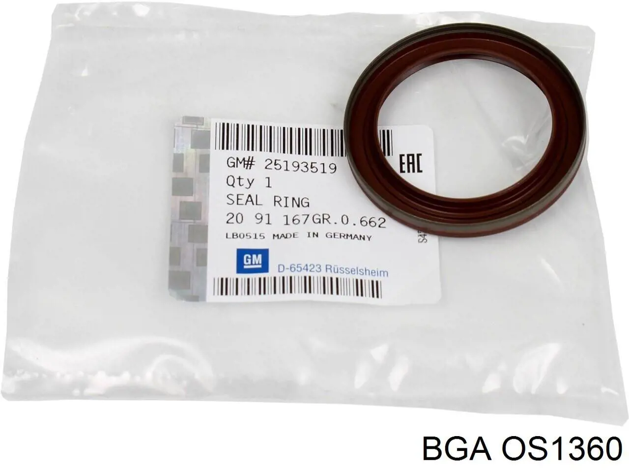 Купить OS1360 BGA Передний сальник коленвала
