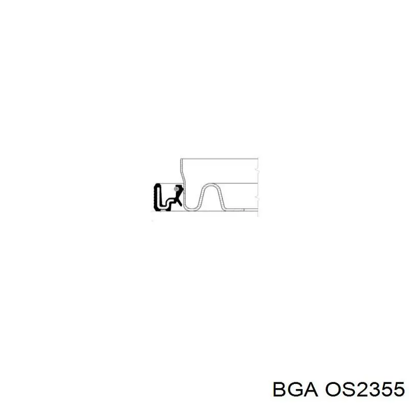 OS2355 BGA Сальник масляного насоса двигателя