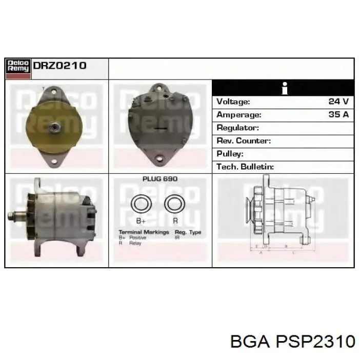 Насос гидравлики BGA PSP2310 цена, от 141.63 USD