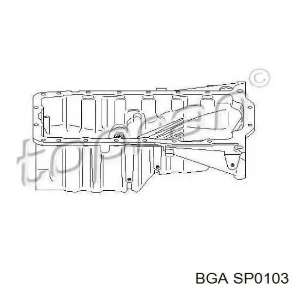 Масляный поддон двигателя BGA SP0103 цена, от 55.63 USD