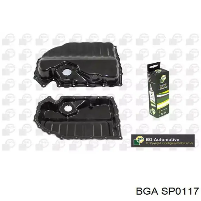 SP0117 BGA поддон масляный картера двигателя, нижняя часть