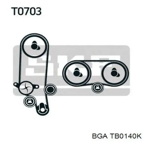 Комплект ГРМ TB0140K BGA