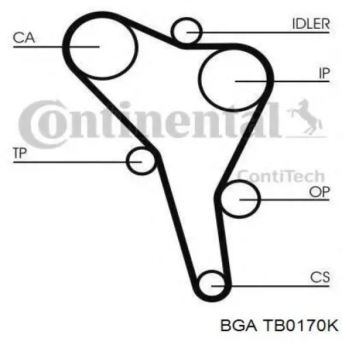 Купить TB0170K BGA Комплект ГРМ