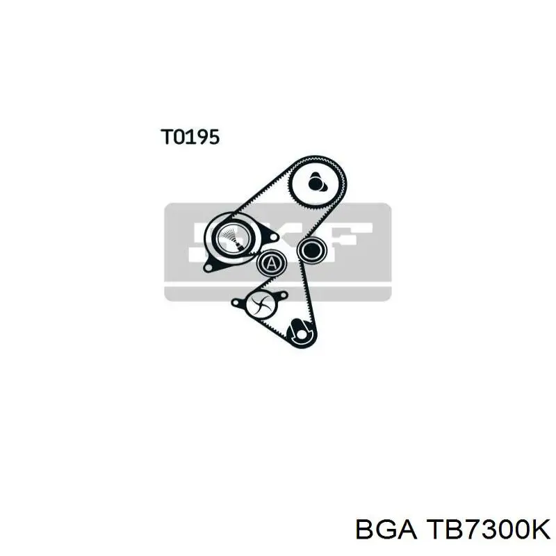 TB7300K BGA Комплект ремня ГРМ