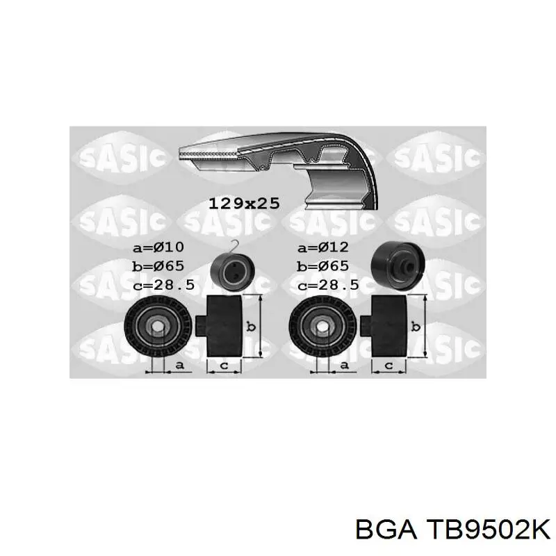 ГРМ ремни, комплект BGA TB9502K цена, от 52.57 USD
