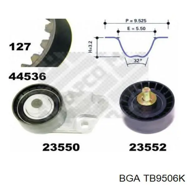 Купить TB9506K BGA Комплект ГРМ