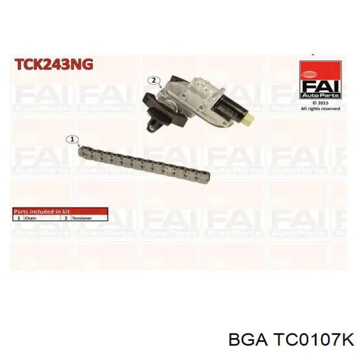 TC0107K BGA cadeia do mecanismo de distribuição de gás, kit
