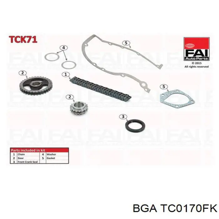 TC0170FK BGA комплект цепи грм