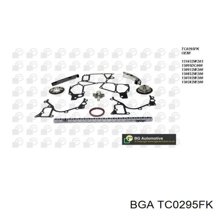 Kit de cadenas de distribución TC0295FK BGA